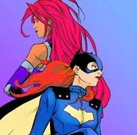 Batgirl and Starfire