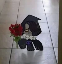 Tiny licorice cookie