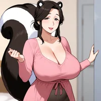 Mommy skunk Loraine
