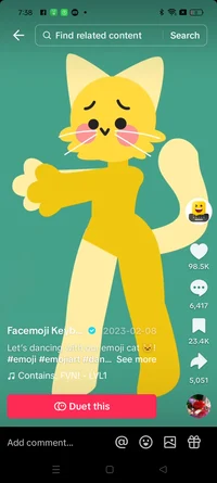 Facemoji Cat Dance 2