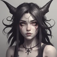Young demon girl