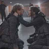 Peeta and Katniss 