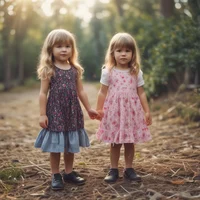 two little girls