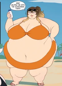 Beach Fat Girl 