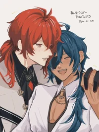 Дилюк и Кейа