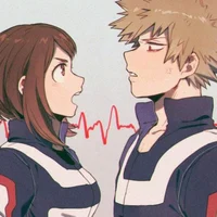 Bakugo y Ochako 