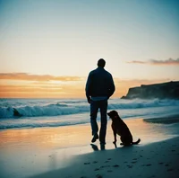Man and his dog