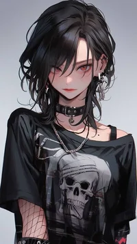 Goth GirlxArtist Boy