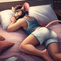 Gay Mouse in Bed