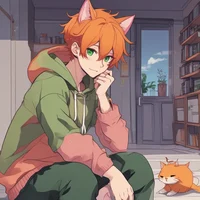 Orange Cat-Boy Bf