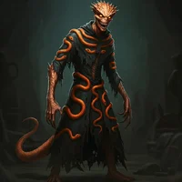 Orange Snake Man