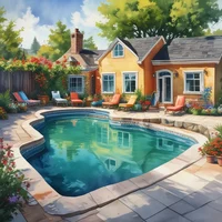 Backyard pool