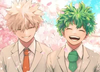 Izuku y Bakugou 