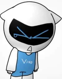 Vivo mascot angry