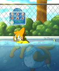 Pokemon diaper pool