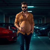 Pregnant stepdad