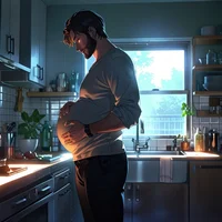Pregnant man 
