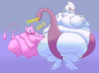 Mew and Mewtwo