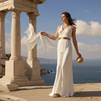 Kind curious goddess