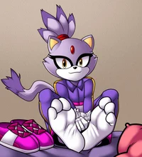 Blaze the Cat Feet