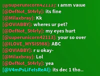 Roblox chat argument