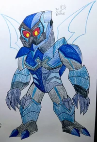 the blue  scarab