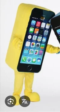 Yellow iPhone Mascot
