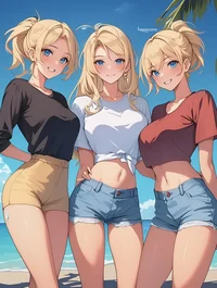 Two twins and sis