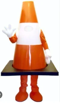 Traffic cone mascot
