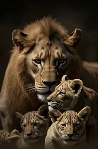 Lion family