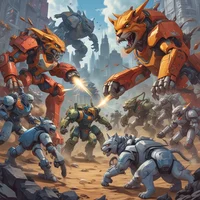 Mecha cat war