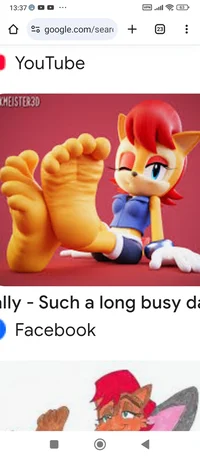 Sally Acorn feet