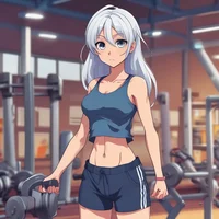Gym with sister 