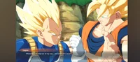 Goku and Vegeta argu