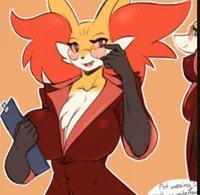 Delphox girl anthro 