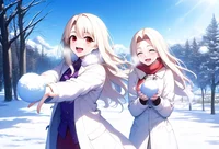 Irisviel e Illya 