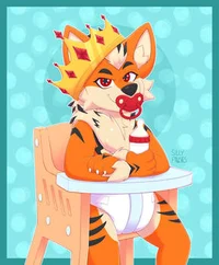 A Diapered Tiger cub