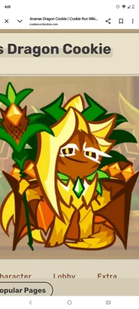 Ananas Dragon Cookie