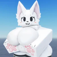 White R63 Roblox Cat
