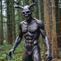 Latex Wendigo suit 