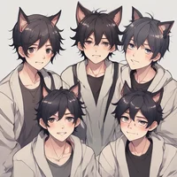 Five Cat Boys