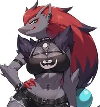zoroark biker anthro