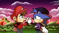 Teen Mario and Sonic