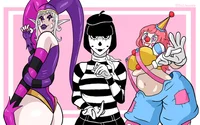 3 clown girlfriends 
