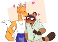Tom Nook and Redd 