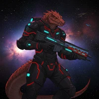 Reptile Space Pirate