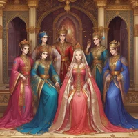 Royal nobles harem