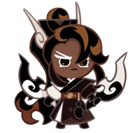 Caramel arrow cookie