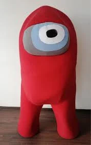 Red amongus mascot
