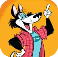 Annoying cartoon dog